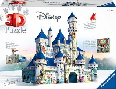 Ravensburger - Puzzle 3D Building - Château de Disney - A partir de 12 ans - 216 pièces numérotées à assembler sans colle
