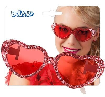 Lunettes party  de carnaval avec paillettes  et étoiles en forme de coeur, pour carnaval, etc.