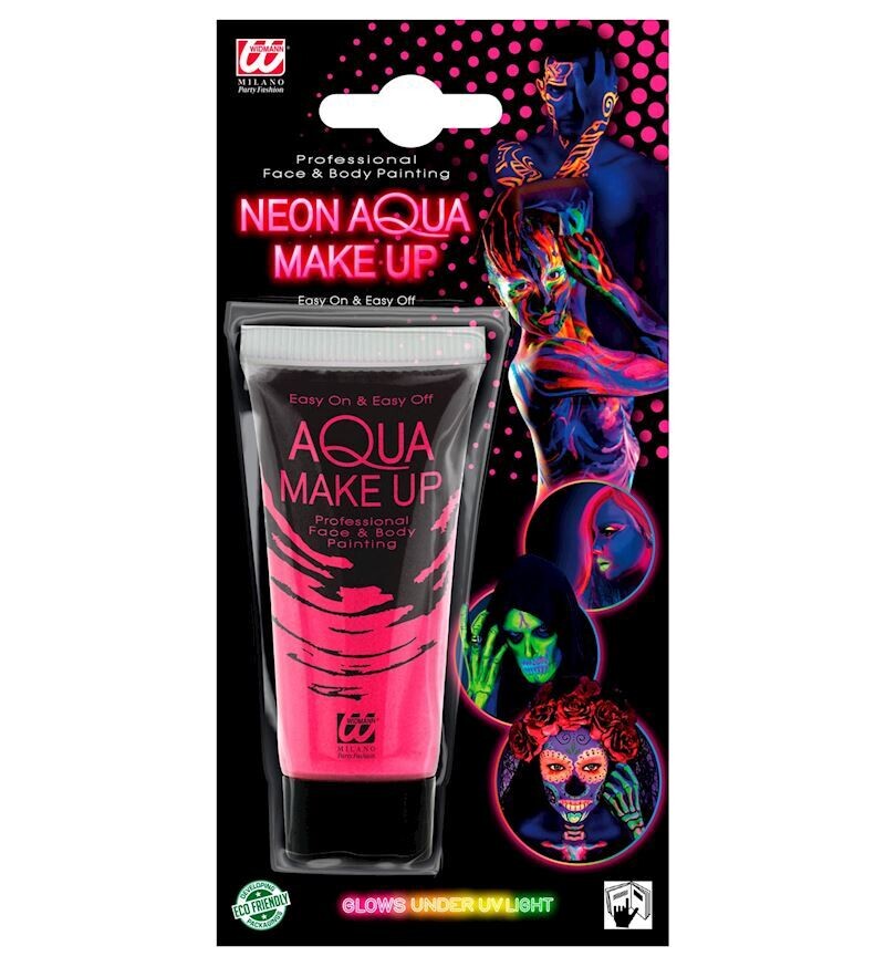 Maquillage à l'eau rose fluo 30ml, néon