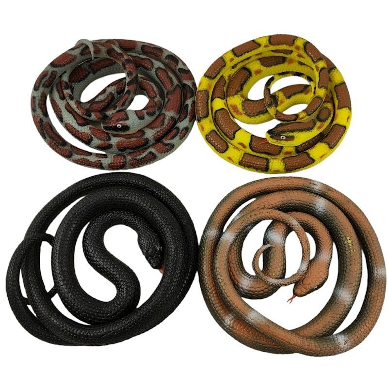 PVC serpent 180 cm 4 couleurs assorties gris &amp; jaune