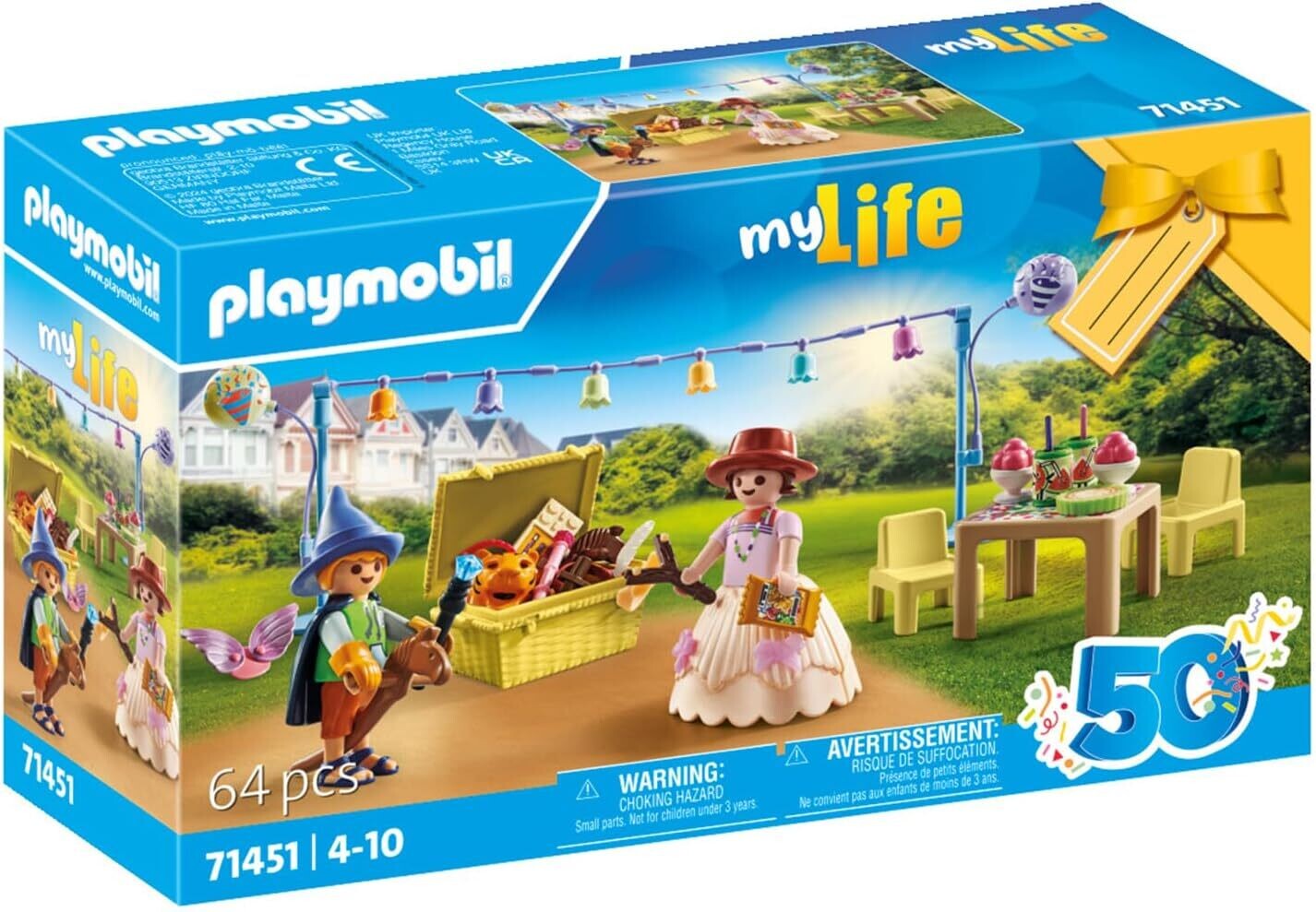 Playmobil 71451 My Life : Enfants avec décorations de fête - Habiller comme Un Ange, Cow-Boy, Princesse et Plus, avec de Nombreux Accessoires - Jeu de rôle Amusant et imaginatif - Dès 4 Ans