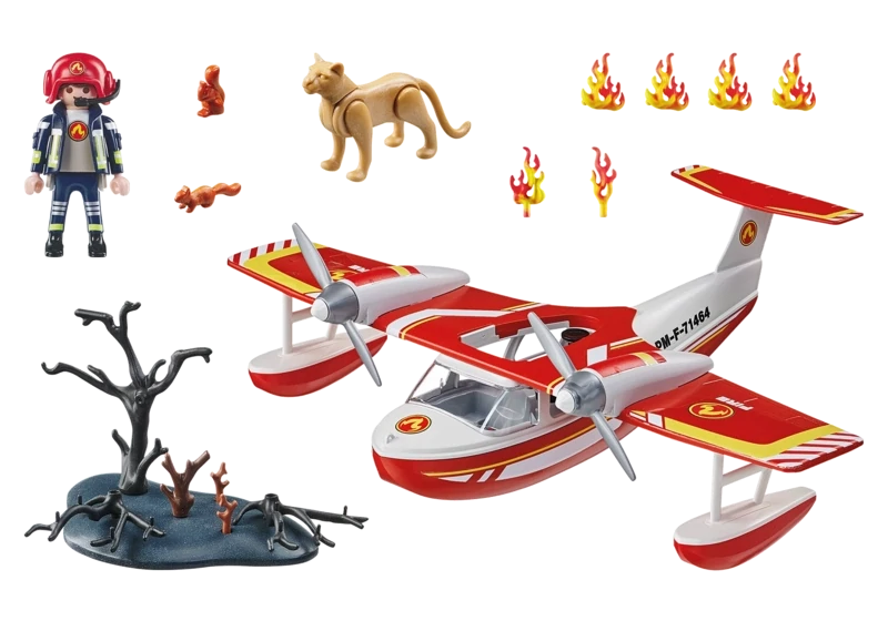 Playmobil Hydravion avec pompier