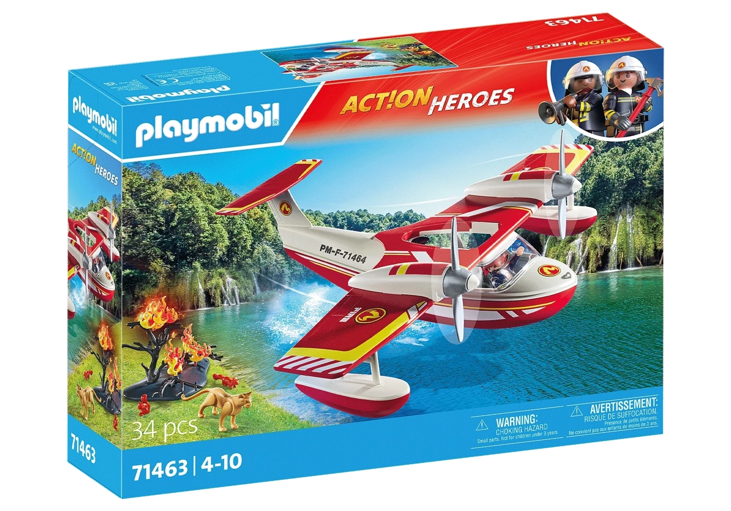 Playmobil Hydravion avec pompier