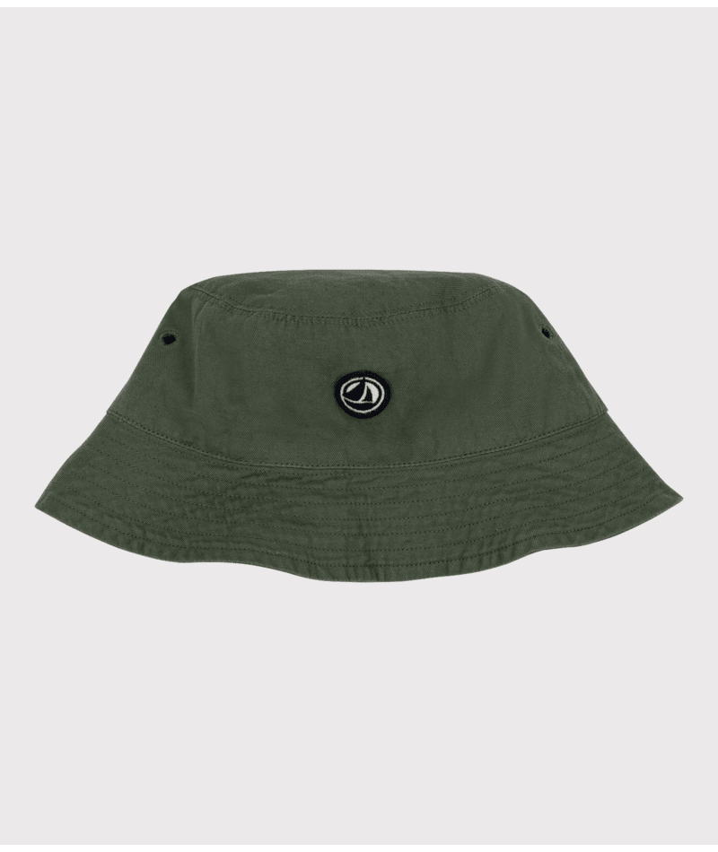Petit Bateau, chapeau d&#39;été Bob couleur kaki crocodile