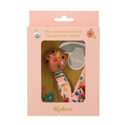 Kaloo Mon attache tétine en bois Coquelicot