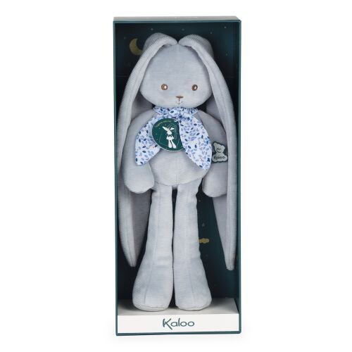 Kaloo Pantin lapin Bleu - 35 cm, doudou lapinoo, dès la naissance, dans boite cadeau