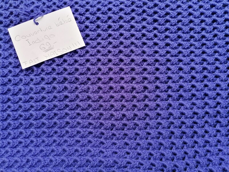 Petite couverture couleur Indigo FAIT MAISON!!!