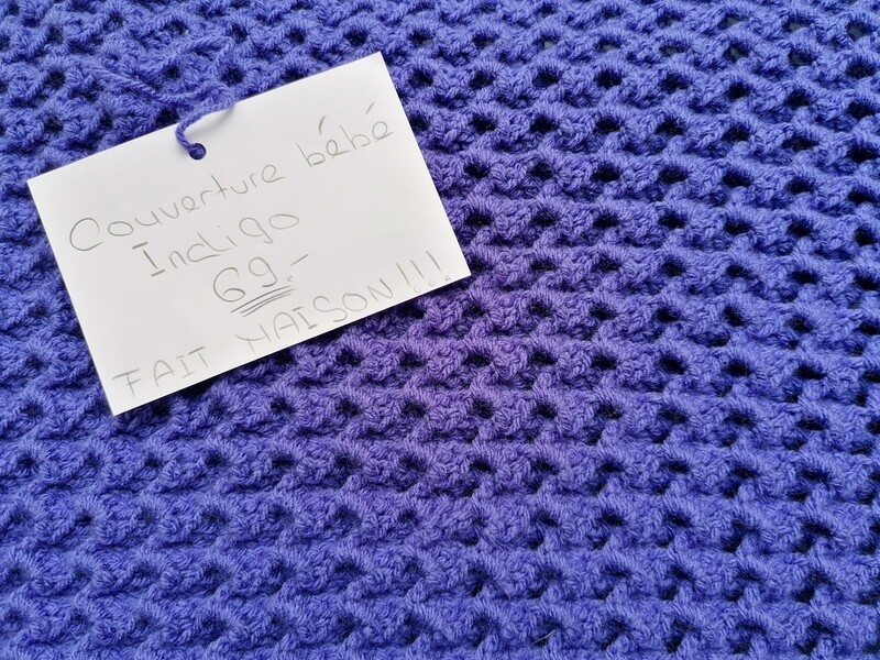 Petite couverture couleur Indigo FAIT MAISON!!!