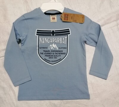 T-shirt manches longues bleu Nangaparbat, travel experience