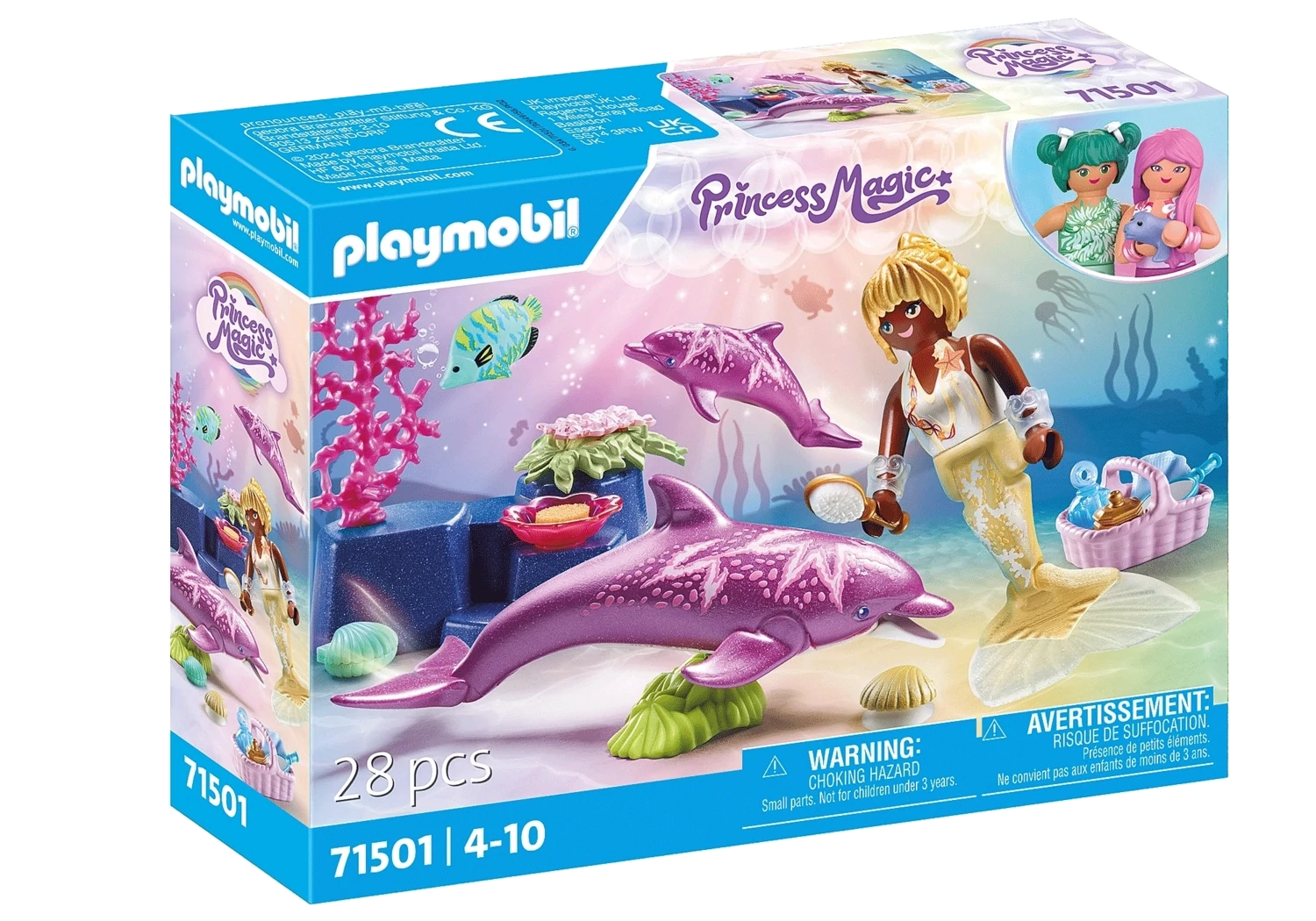 Playmobil Sirène avec dauphins