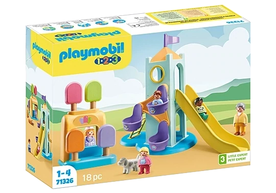 Playmobil 123  Aire de jeux avec toboggan géant 1.2.3