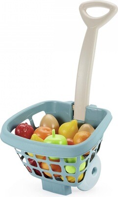 Panier trolley garni avec fruits et légumes
