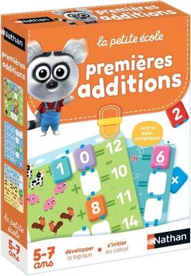 Nathan, la petite école, premières additions, 6 jeux progressifs, dès 5 ans