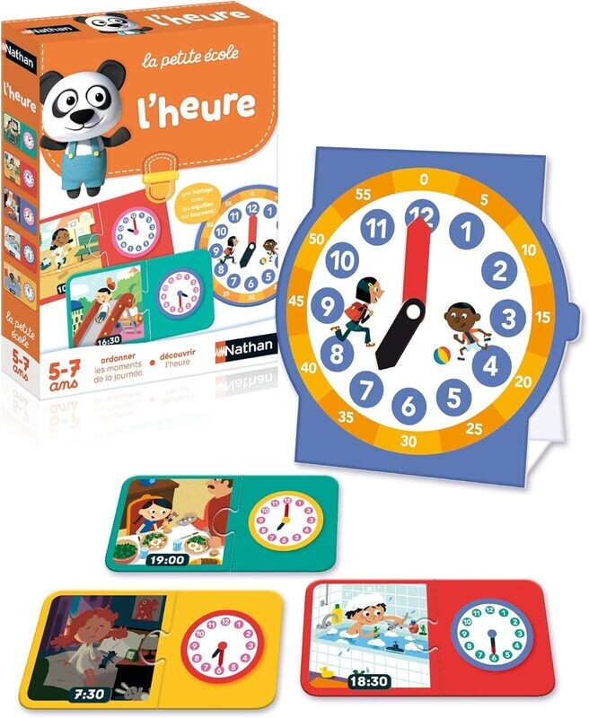 Nathan - L'Heure - Jeu éducatif pour découvrir les notions du temps dès 5 ans