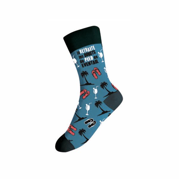 Chaussettes &quot;La retraite les doigts de pied en éventail&quot; pointure 39 à 45