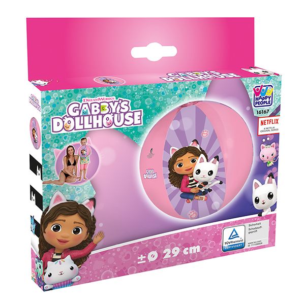 Gabby's  chat Dollhouse ballon 29cm, gonflable pour la piscine ou le jardin