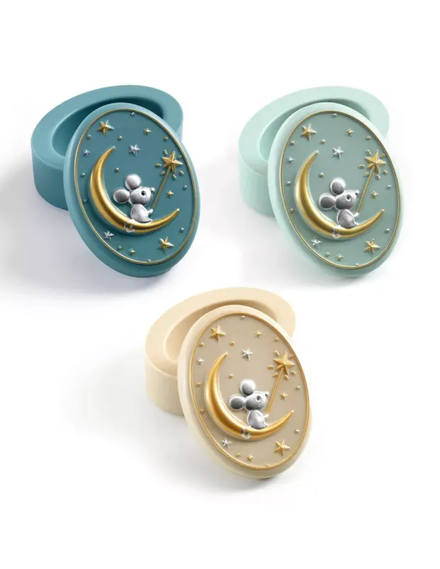 Djeco Boite à dent avec scène d' une souris et une baguette magique