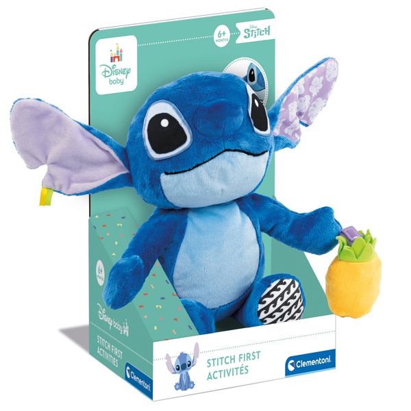 Stitch - Peluche interactive avec des effets sonores et des mélodies dès 0 mois