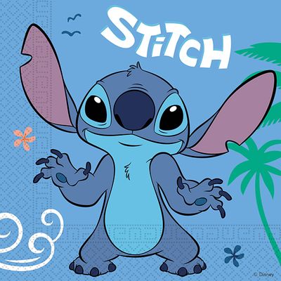 20 Serviettes Stitch 33x33cm
