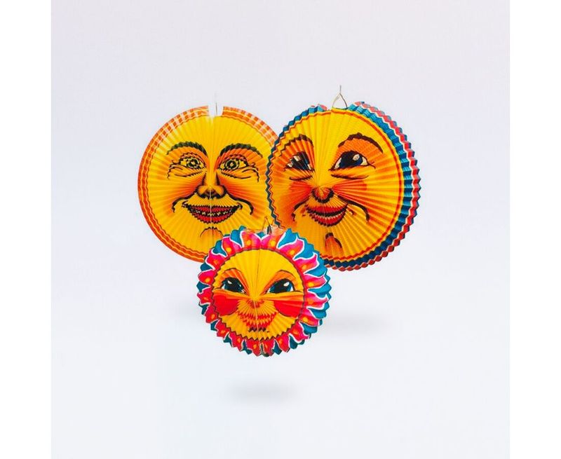 Lampion lanterne soleil, lune, pour le 1er août Fête nationale Suisse 