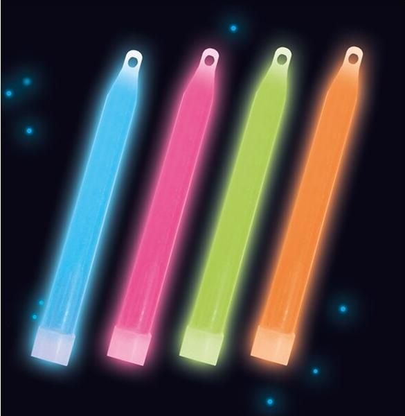 Colliers-bâton lumineux fluo 4 pièces de couleurs différentes, pour carnaval, soirée à thème, anniversaire, etc.