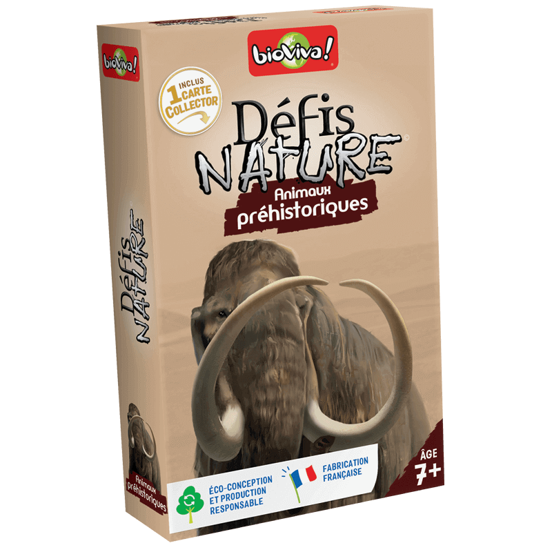 DEFIS NATURE ANIMAUX PREHISTORIQUES (FR), jeu de cartes