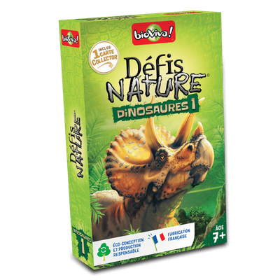 Défis Nature - Dinosaures 1, jeu de cartes