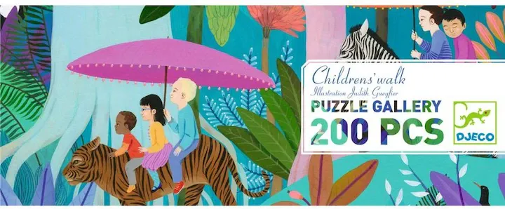Djeco- Puzzle Gallery  Children's walk 200 pièces