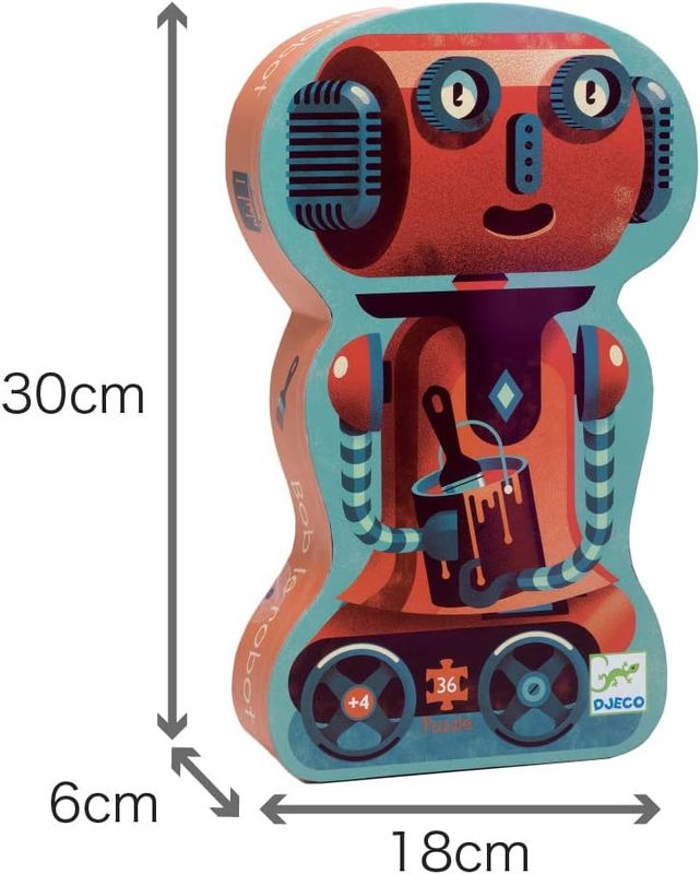 Djeco, Puzzle 36 pièces, Bob le robot