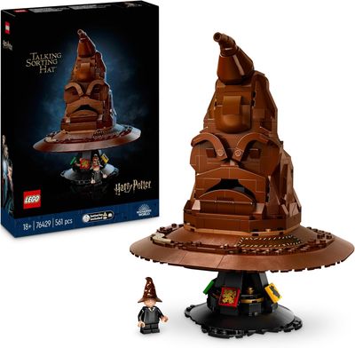 Lego Harry Potter Le Choixpeau Magique Qui Parle, 31 Sons Aléatoires, Modèle à Construire, Déco sur Le Thème du Cinéma, Idée Cadeau pour Adultes, pour Mère, Père et Fans de Maisons de Poudlard
