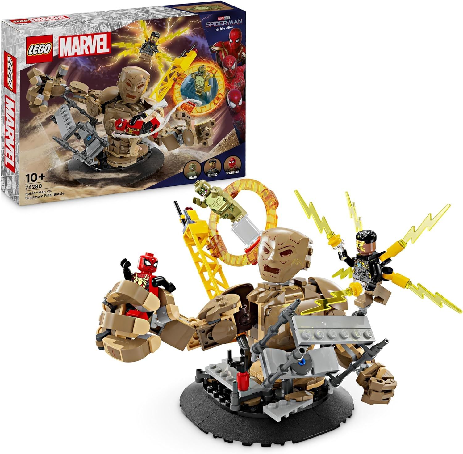 Lego 76280 Marvel Spider-Man Contre l&#39;homme-Sable : la Bataille Finale