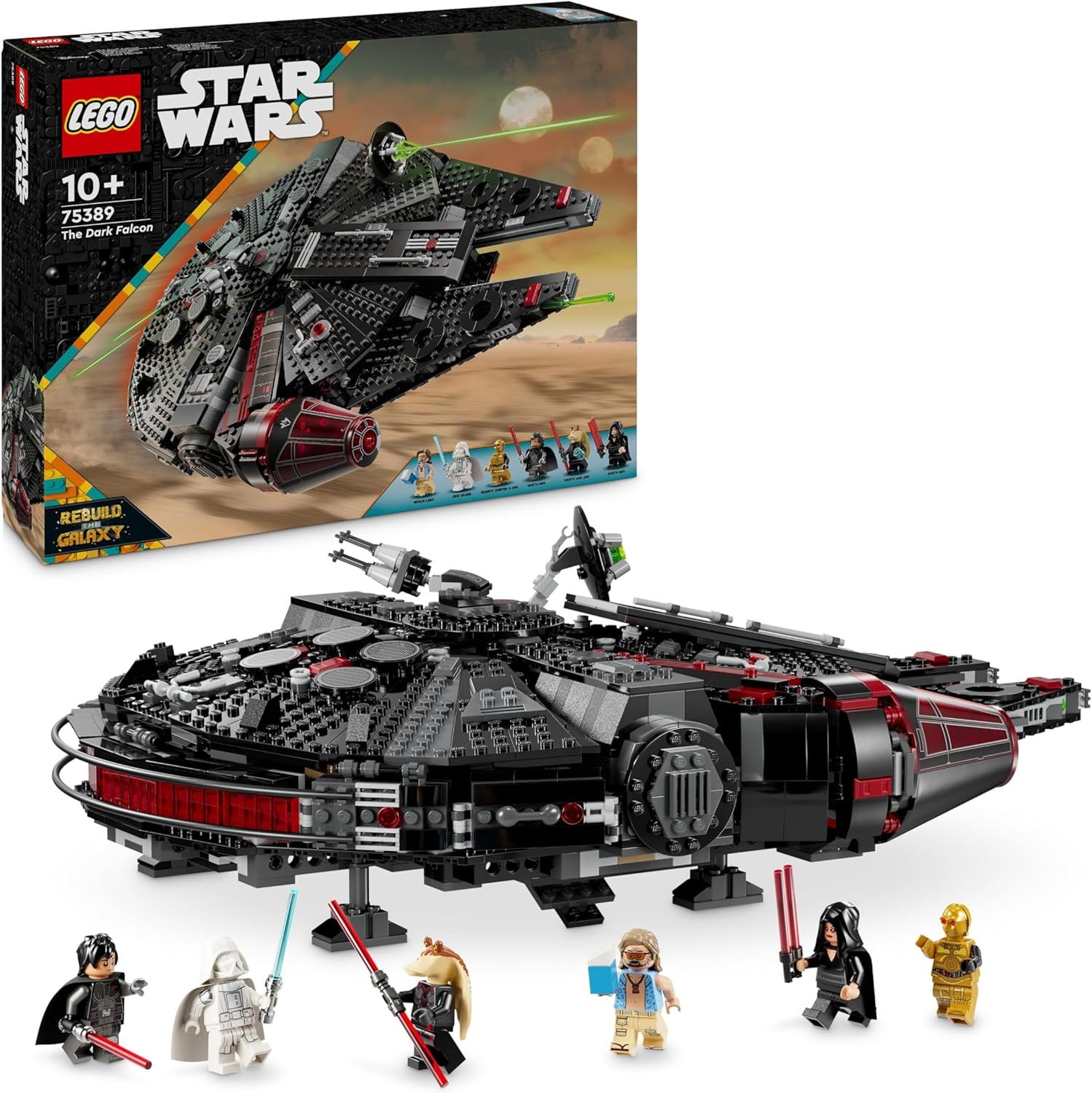 LEGO Star Wars Le Faucon Noir - Set de Vaisseau Spatial à Collectionner