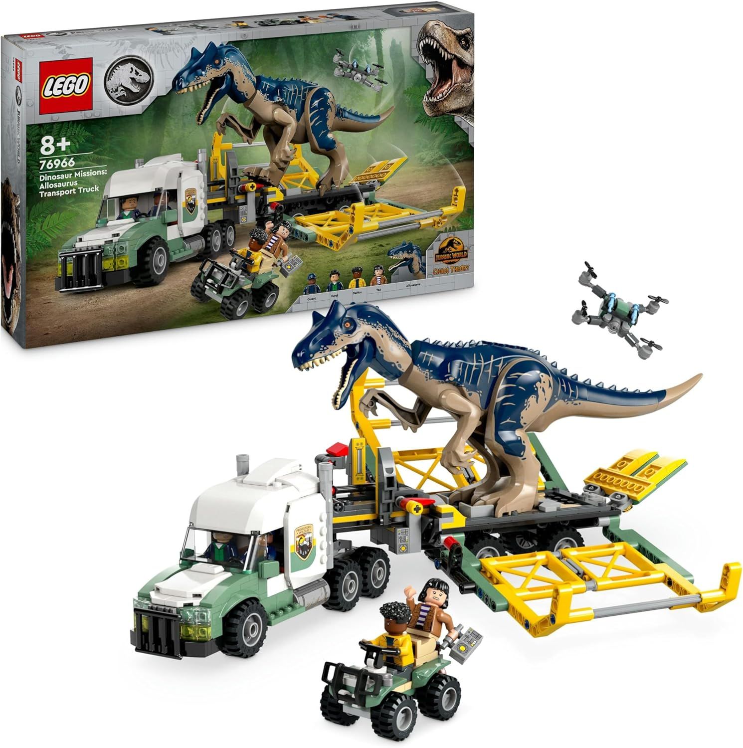 LEGO Jurassic World Missions Dinosaures : Le Camion de Transport de l’Allosaure