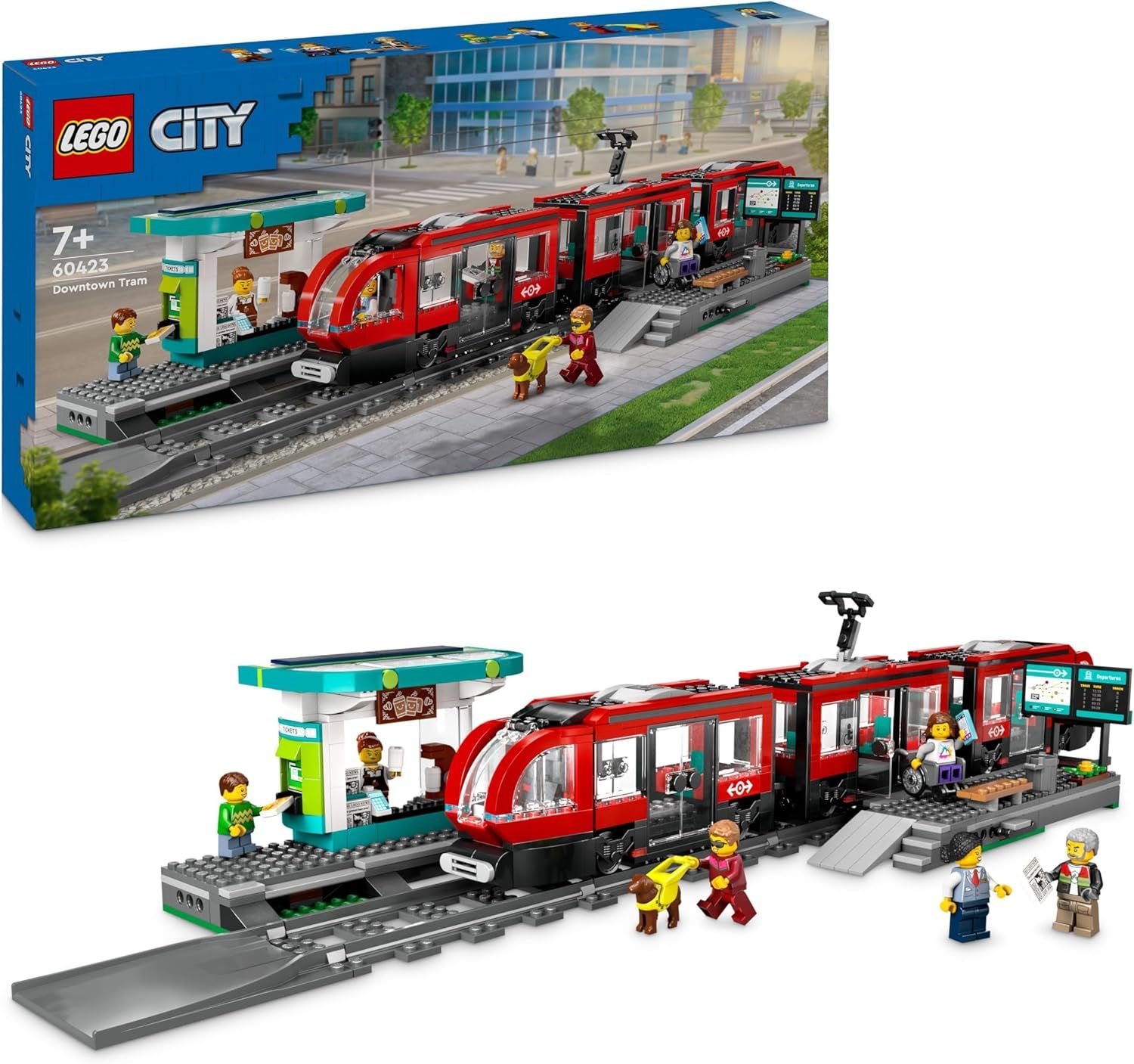 LEGO City Le Tramway et la Station du Centre-ville