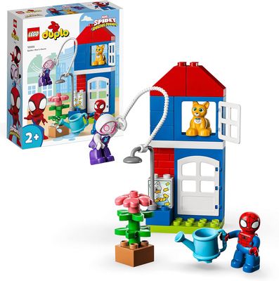 LEGO  Duplo Marvel La Maison de Spiderman, Jouet à Construire Spidey et Ses Amis Extraordinaires, Figurine Chat, Enfants 2 Ans, Set Super-Héros