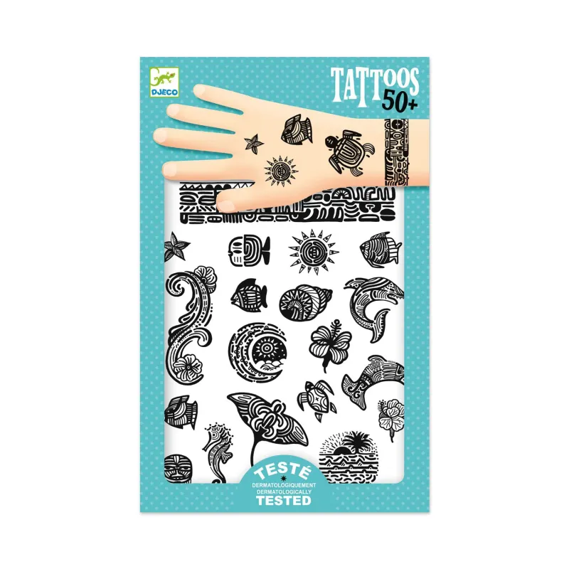 Djeco Tattoos Polynésie, tatouages