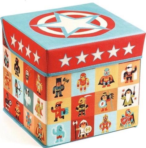 Coffre à jouets et de rangement siège pour enfant "Stars"