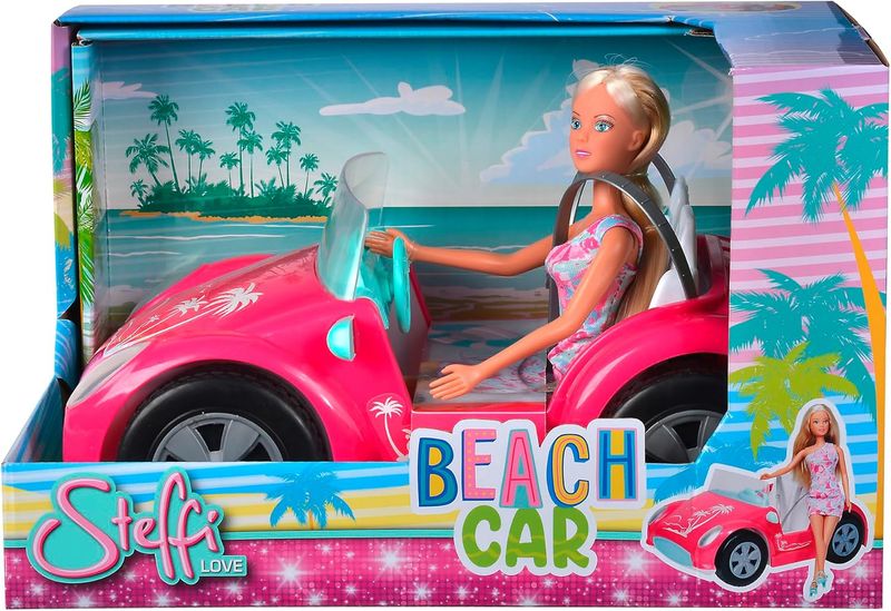 Poupée Steffi Love avec voiture de plage