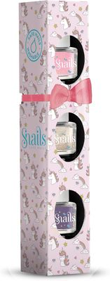 Snails 3 Mini Pack de Vernis à Ongles Licorne 7ml, exempt de produit chimique, soluble à l&#39;eau