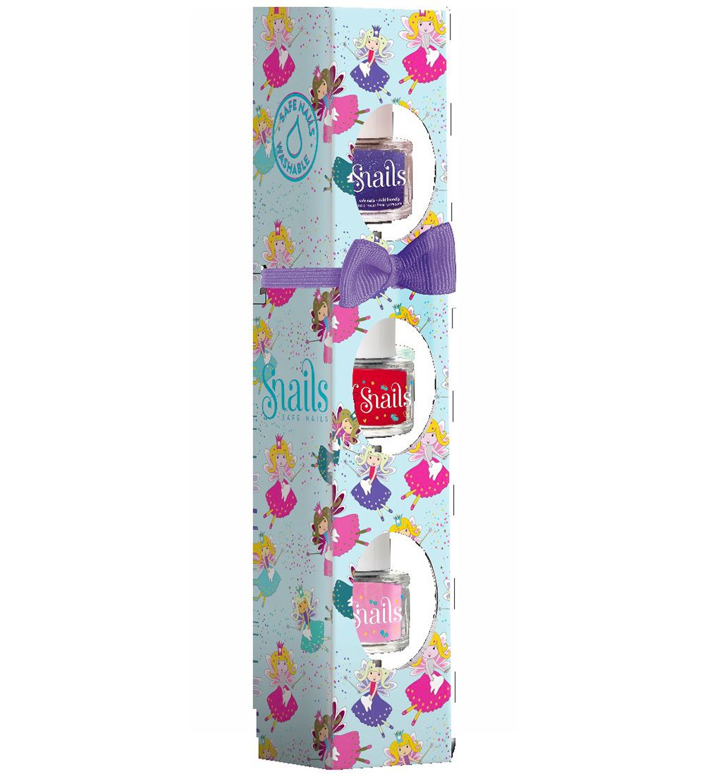 Snails Set cadeau de 3 vernis à ongles Mini Fée, exempt de produit chimique, soluble à l&#39;eau