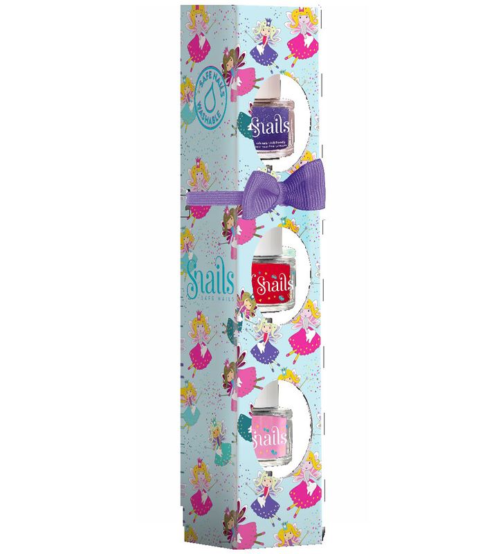 Snails Set cadeau de 3 vernis à ongles Mini Fée, exempt de produit chimique, soluble à l'eau