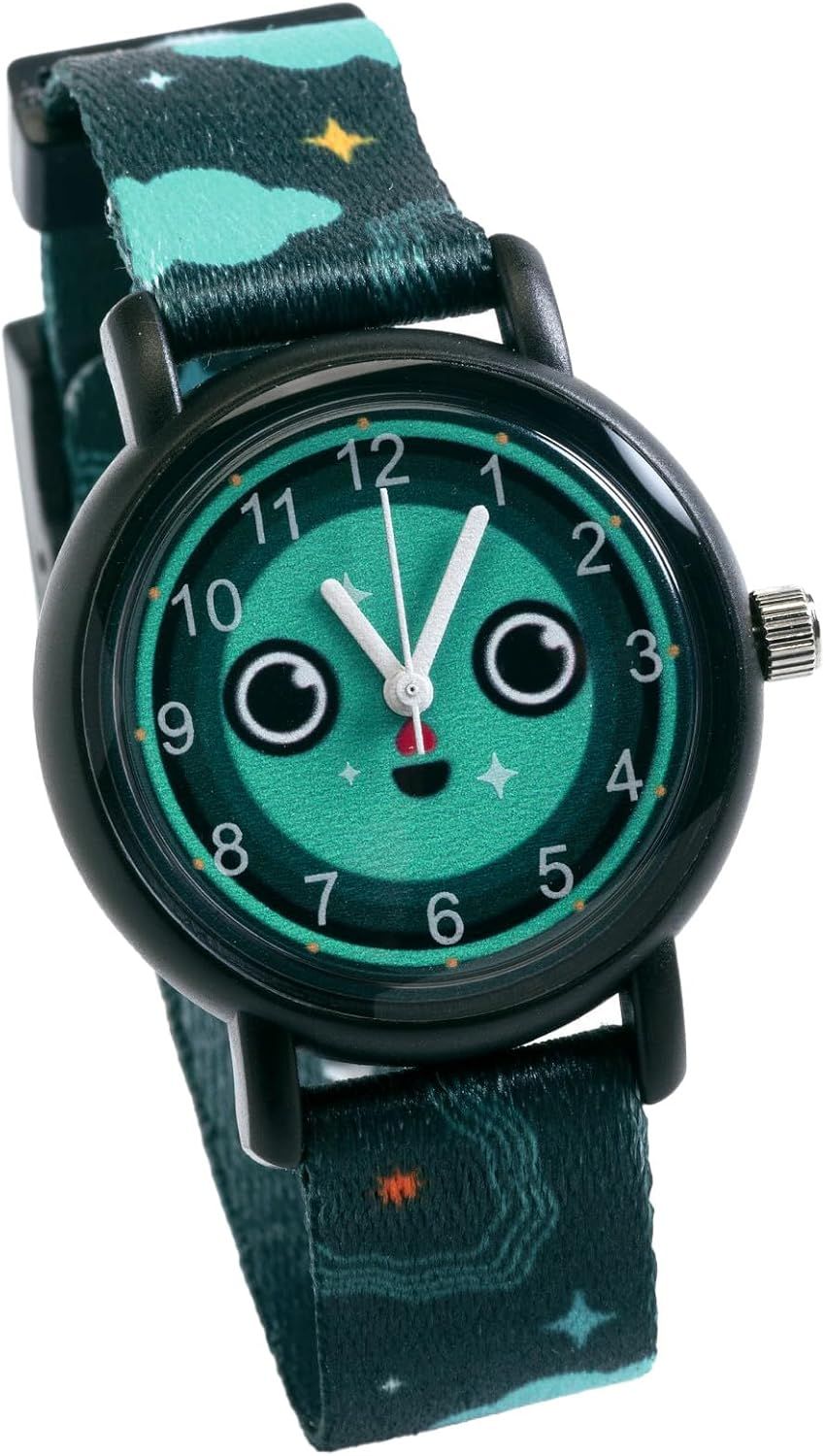 Djeco Montre d&#39;apprentissage Nuit, brille dans la nuit