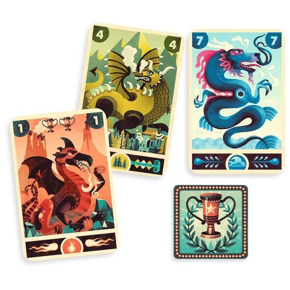 Djeco jeu de cartes de stratégie Dragon Deck