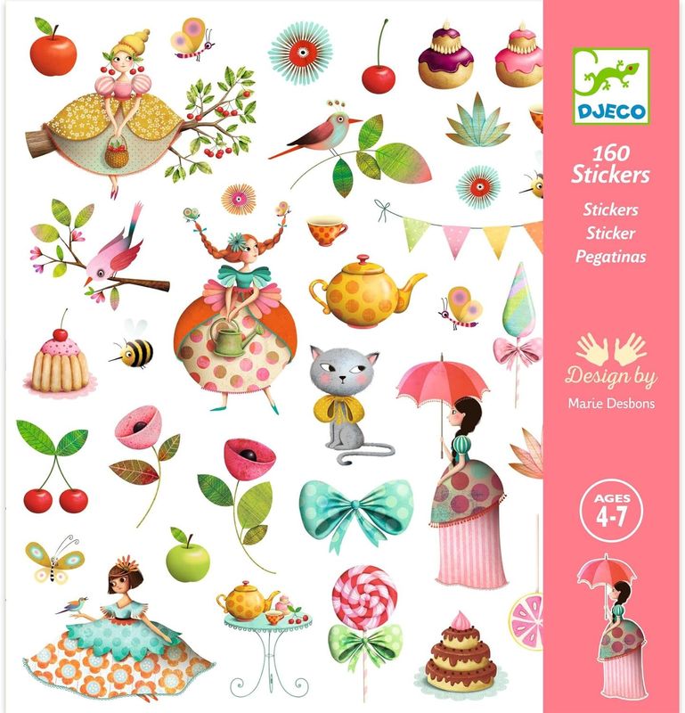 Djeco  160 Stickers Le Gouter Des Princesses