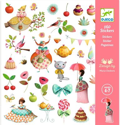 Djeco  160 Stickers Le Gouter Des Princesses