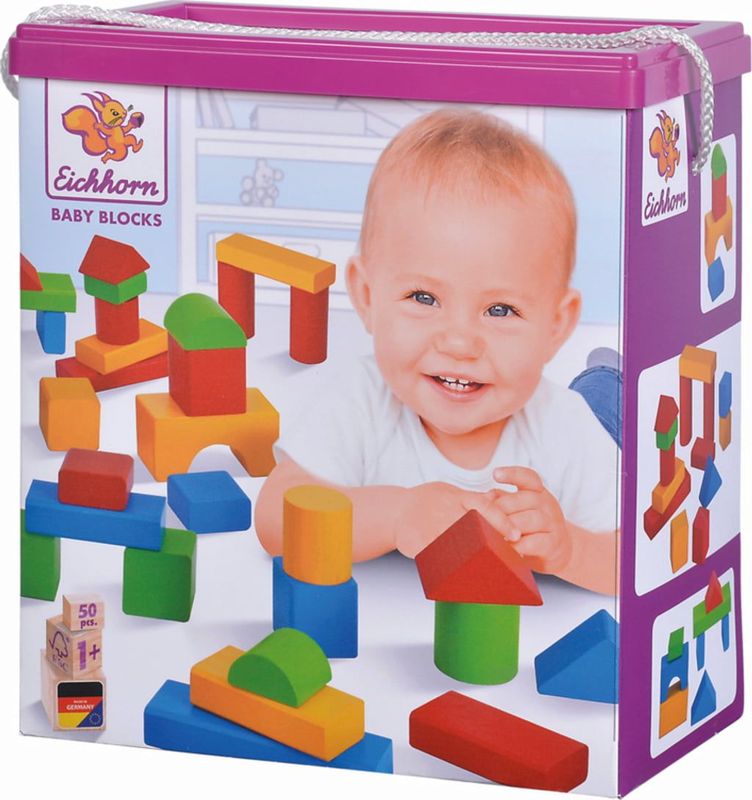 Eichhorn plots en bois colorés 50 pièces