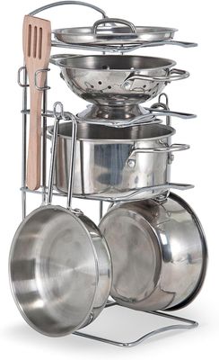 Ensemble de jeu de casseroles et poêles pour enfants et jeux de rôle, Accessoires de cuisine