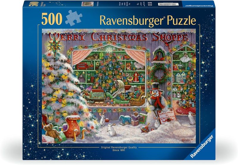 Puzzle Ravensburger, le magasin de Noël 500 pièces
