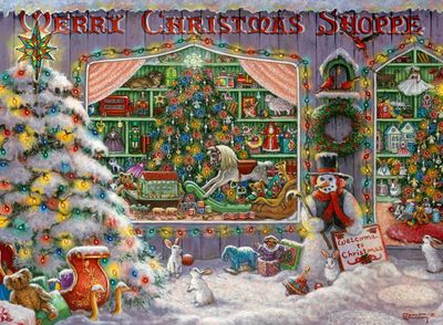 Puzzle Ravensburger, le magasin de Noël 500 pièces