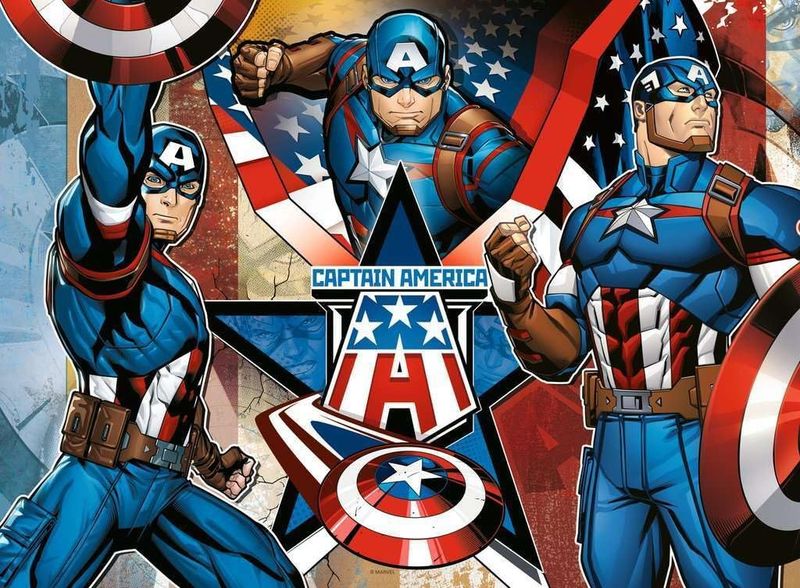 Ravensburger Puzzle 100 pièces XXL Avengers, Marvel, Captain America